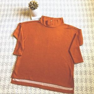 [Anthropologie] mock turtleneck shirt